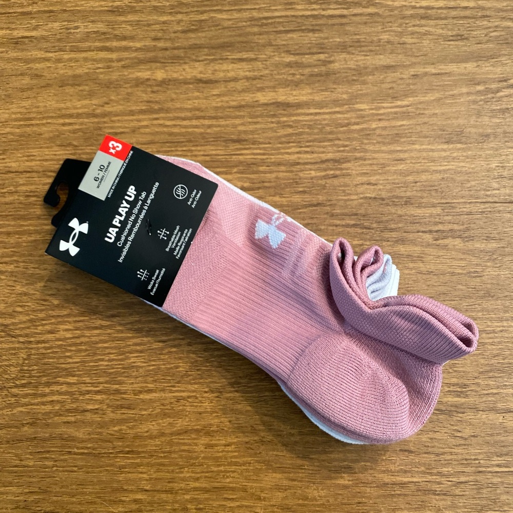 NWT Under Armour no-show socks- three pairs
